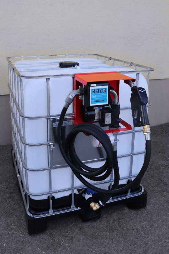 IBC kontajner REPAS 1000l s výdajným zariadením 230 V - Dĺžka hadice: 8 m, Palivový filter: Filtr 10 mikronů