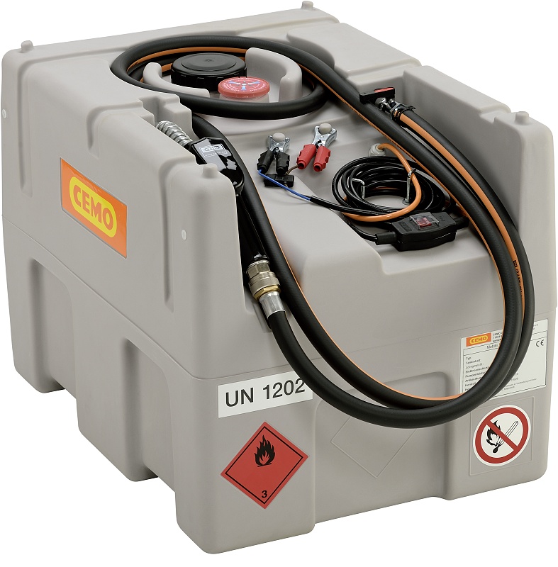 Mobilní nádrž na naftu DT Mobil Easy 125 l s ponorným čerpadlem 12 V - Délka hadice: 6 m, Průtokoměr: Ano, Uzamykatelný poklop: Ano
